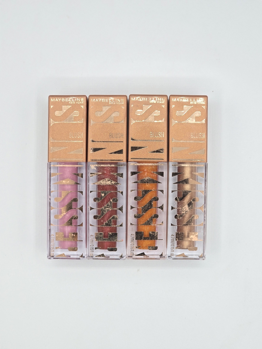 NEW Maybelline Sunkisser Multi-Use Liquid Blush 4 Piece Bundle